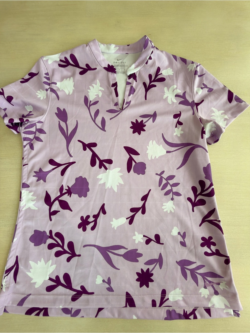 Nike Lavender & Purple Floral Short-Sleeve Tee